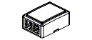Faceplates and Panels - MDVO Side Entry Box 2 Port