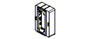 Faceplates and Panels - Interface Surface Adapter Box Single Gang