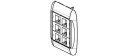 Faceplates and Panels - MediaFlex Faceplate Kit KeyConnect 6-Port, Flush, Single-Gang