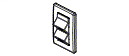 Faceplates and Panels - MDVO Entry Faceplate, 4 Port, Single Gang, Angled