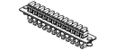 Faceplates and Panels - FiberExpress Adapter Strip, loaded 12 SC Simplex Adapters