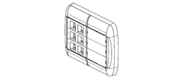 Faceplates and Panels - MediaFlex Faceplate Kit KeyConnect 6-Port, Flush, Double-Gang