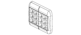 Faceplates and Panels - MediaFlex Faceplate Kit KeyConnect 12-Port, Flush, Double-Gang