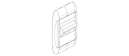 Faceplates and Panels - MediaFlex Faceplate Kit KeyConnect 2-Port, Angled, Single-Gang