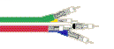 Coax - Banana Peel® Unjacketed Bundles Minin Hi-Res Component Video