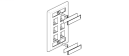 Faceplates and Panels - KeyConnect Faceplates 6-Port w/ID Windows Single-Gang
