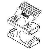 Connectivity Accessories - MINI-LC DX CLIP-BLACK 25/PK BK