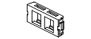 Faceplates and Panels - MediaFlex Keyconnect Style Insert 2-port, Flush