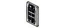 Faceplates and Panels - Interface Plates 6-PORT Single Gang Flush