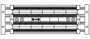 Faceplates and Panels - 110 CROSS-CONNECT, 100PR LEGS