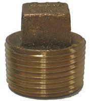 1" BRONZE CORED PLUG