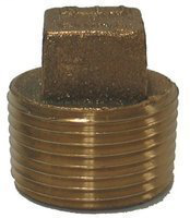 1" BRONZE SOLID PLUG