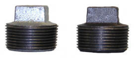 6" SQ PLUG - GALVANIZED