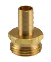 NL BRASS -5/8"BARB x MGHT ADPT