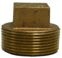 3" BRNZE NO LEAD CORED PLUG