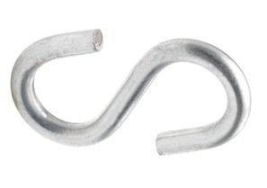 S Hook, Steel, Size 1-1/4 Inch
