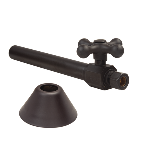 XKTCS41BX BZ 1/2 in. Nom Sweat x 3/8 in. O.D. Comp With Cross Handle and Bell Escutcheon