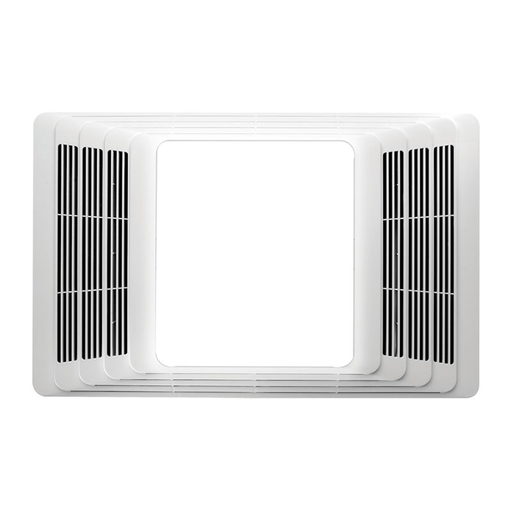 Fan/Light, White Plastic Grille, 70 CFM; same as Model 655 but does not include heater