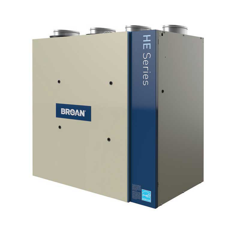 HE Series Energy Recovery Ventilator, 210 CFM at 0.4 in. w.g.