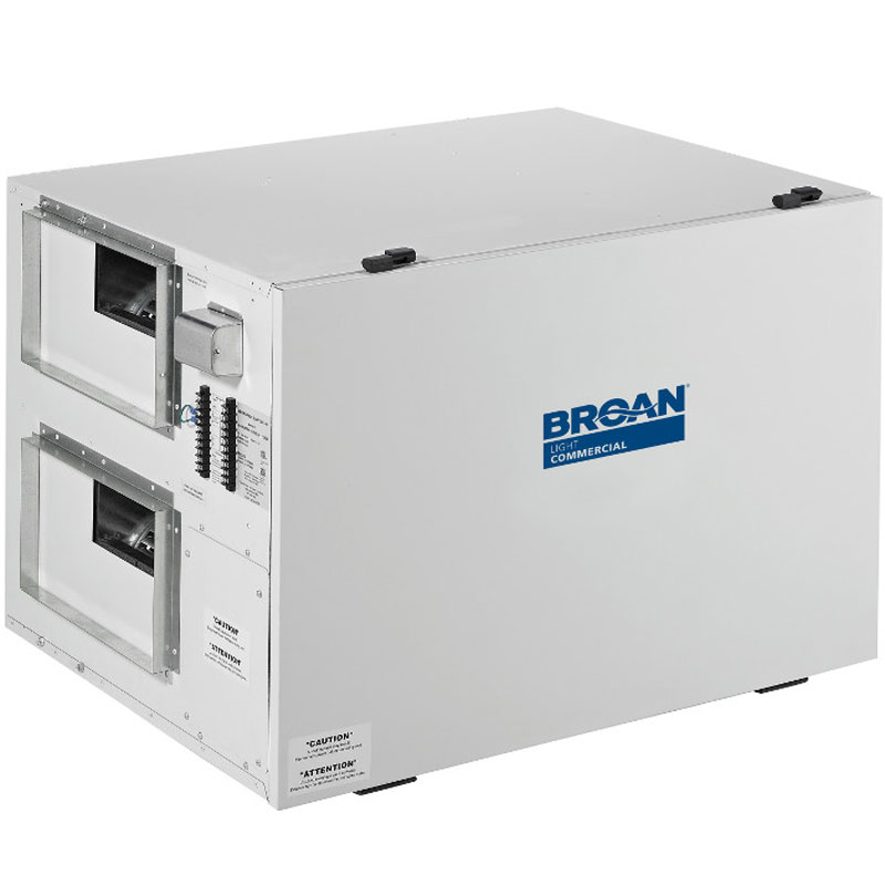 Light commercial High Efficiency Heat Recovery Ventilator,  690 CFM at 0.4 in. w.g.