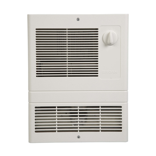 Wall Heater, High-Capacity, 1500W Heater, White Grille, 120/240V.