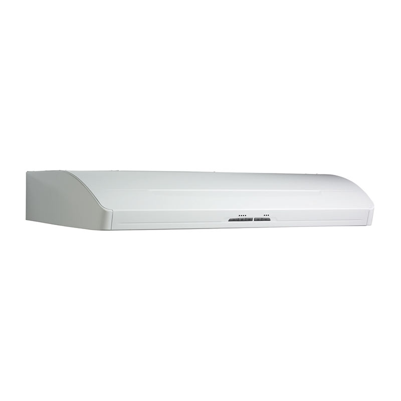 Broan Elite 600 CFM Internal Blower, 36" wide Undercabinet Mount Range Hood in White