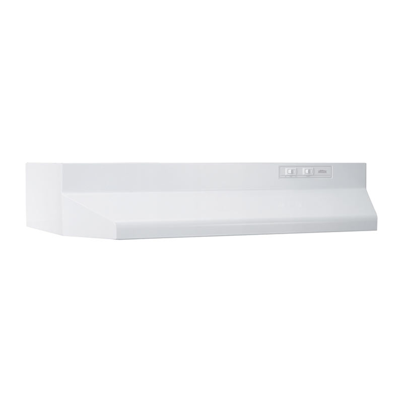 Broan 412401 2 Amp 120 Volt 24 x 17-1/2 x 6 Inch White Monochromatic Range Hood Broan 412401 2 Amp 120 Volt 24 x 17-1/2 x 6 Inch White Monochromatic Range Hood