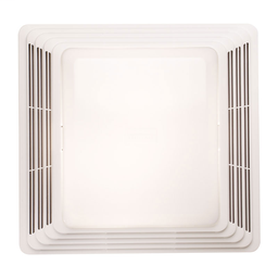 Broan 679 2 Amp 120 Volt 70 CFM 10-5/8 x 11-1/8 x 2 Inch White Polymeric Grille Fan with Light