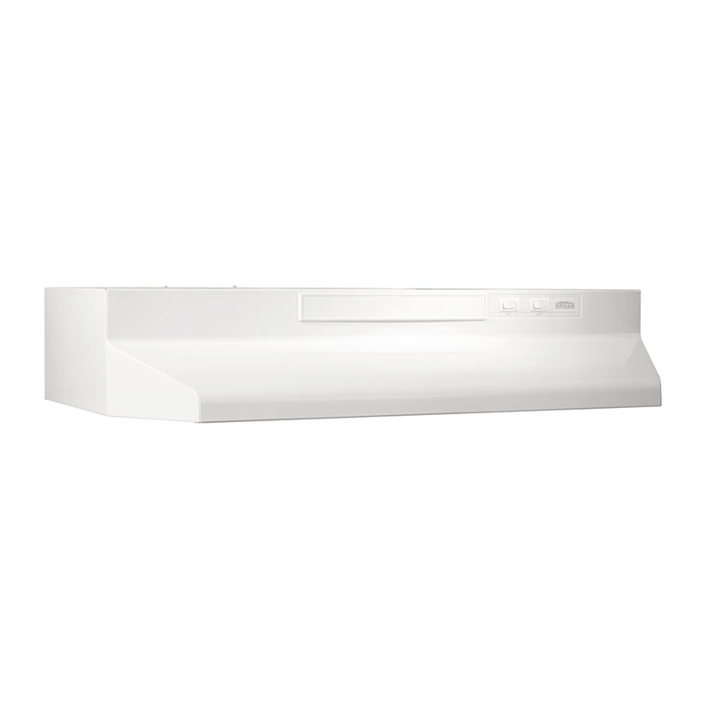 36" Convertible Range Hood, White-on-White