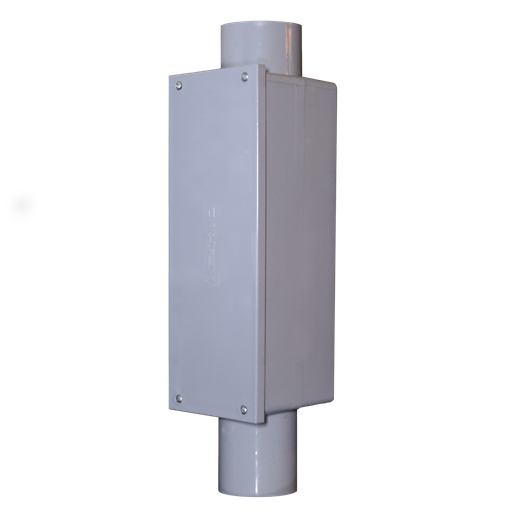 Product image for Cantex 5133109 4" Sch40/80 Type 'C' Conduit Body / Access Fitting w/Cover & Gasket, PVC, UL