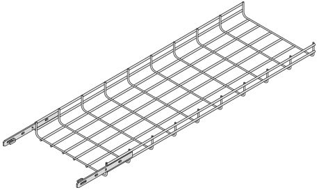 Cope Wire Basket, CAT TRAY 4"H X 24"W X 10'L STR
