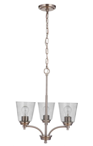 3 Light Chandelier - 50223-BNK