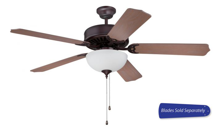 52" Ceiling Fan with Light (Blades Sold Separately) - C201OB