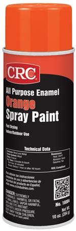 All Purpose Enamel Spray Paint-Orange, 10 Wt Oz