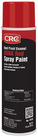 Rust Proof Enamel Spray Paint-OSHA Red, 15 Wt Oz