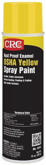 Rust Proof Enamel Spray Paint-OSHA Yellow, 15 Wt Oz