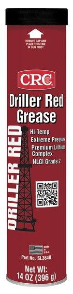 Driller Red Grease Extreme Pressure Lithium Complex Grease, 14 Wt Oz