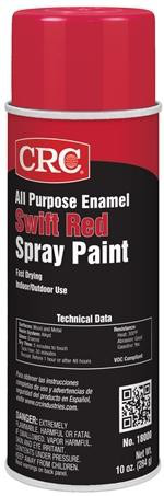 All Purpose Enamel Spray Paint-Swift Red, 10 Wt Oz