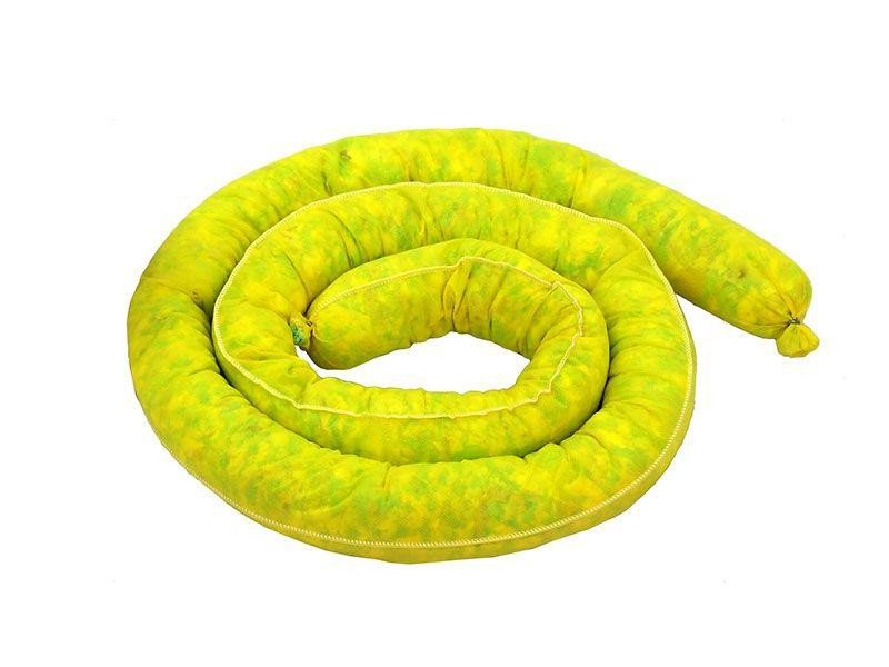 Yellow Hazmat Socks, Polyproylene (3" x 48")