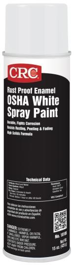 Rust Proof Enamel Spray Paint-OSHA White, 15 Wt Oz