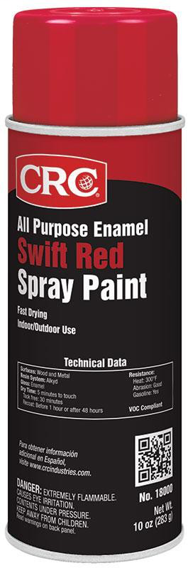 CRC 18000 ALL PURPOSE SWIFT RED SPRAY PAINT CRC 18000 ALL PURPOSE SWIFT RED SPRAY PAINT