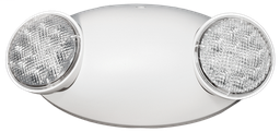 Product image for Beghelli PEH-1 2-Head LED Emergency Light Unit, Ni-Cad Battery, 1.5W LED Heads, 120-277V, White Housing