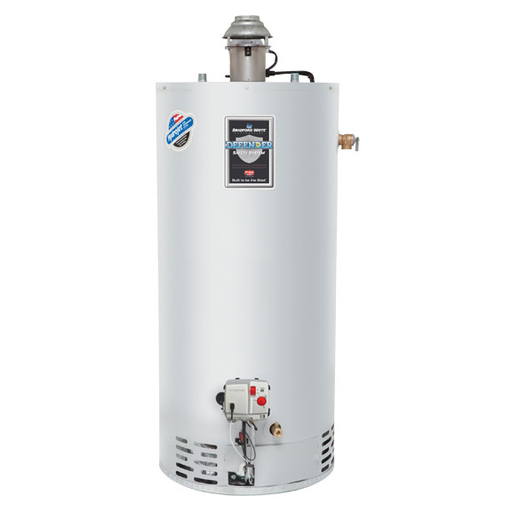 Bradford White 50 Gallon Residential Gas (Natural) Atmospheric Vent Damper Water Heater - RG1D50T6N