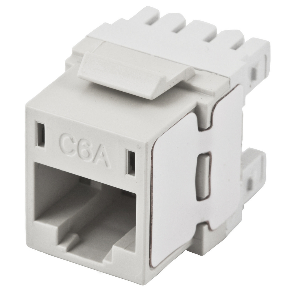 Product image for Hubbell Wiring Devices HJ6AW White Category 6A Jack