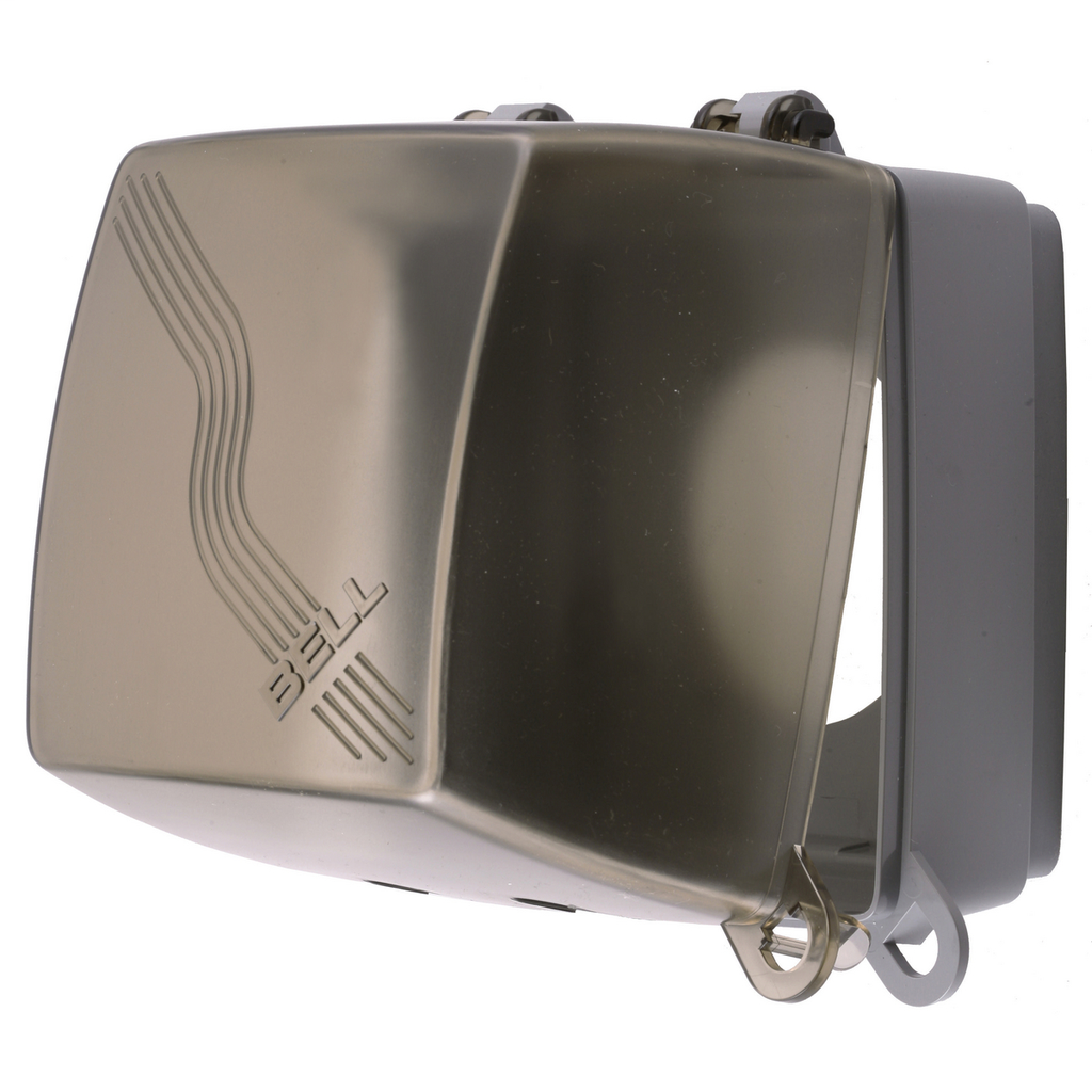 Product image for Hubbell RW57950 WP HOOD, DEEP, 2G, 1.4"-2.15" OPNG, GRAY