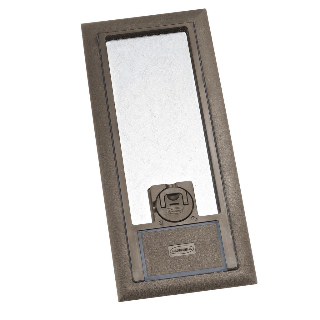 Hubbell Wiring Devices 3SFBCBRA 11.88 x 5.2 Inch Brown Reinforced Non-Metallic Floor Box Cover Hubbell Wiring Devices 3SFBCBRA 11.88 x 5.2 Inch Brown Reinforced Non-Metallic Floor Box Cover