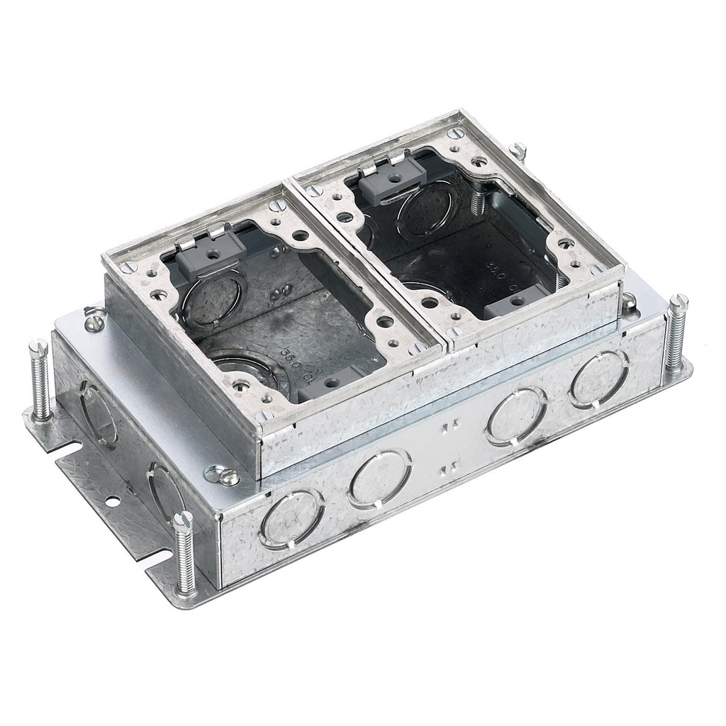 Product image for Hubbell BA24222-G RECT STEEL FB, SHAL, FULL ADJ, ALU