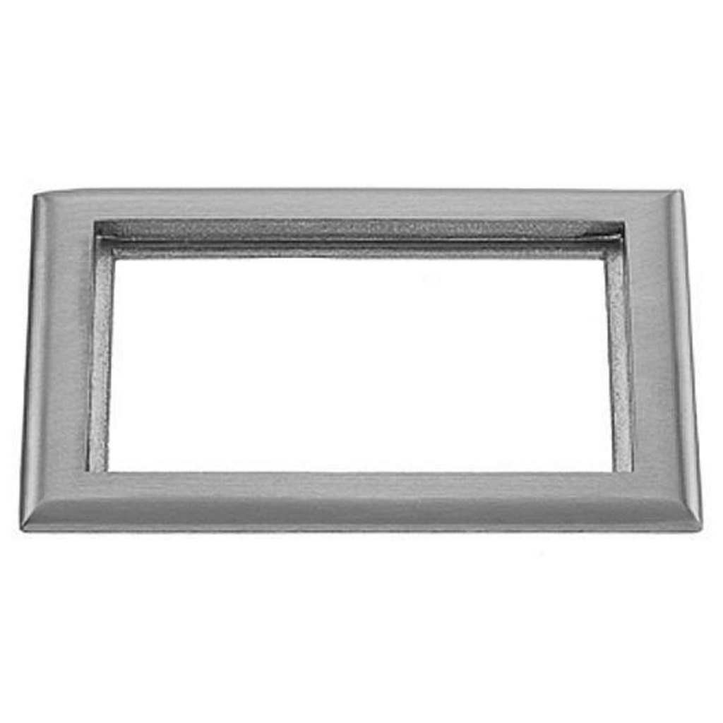Product image for Hubbell SA3084 2-Gang 6 x 8.13 Inch Aluminum Rectangular Floor Box Carpet Flange