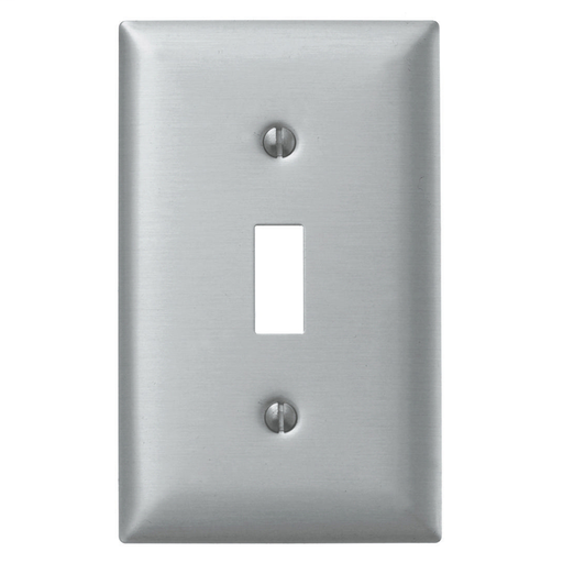 Product image for Hubbell SA1 WALLPLATE 1-G, TOG OPENING, ALUM