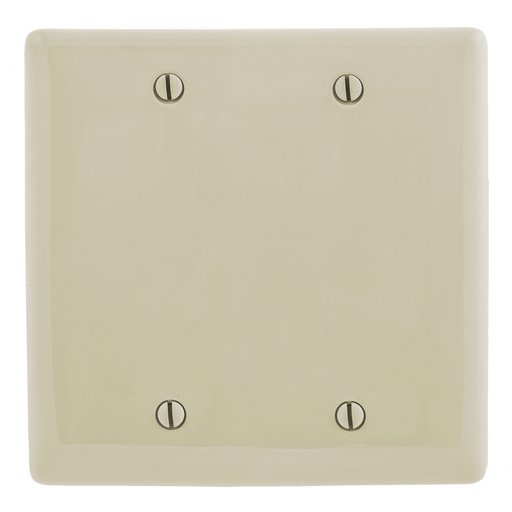 Product image for Hubbell NP23AL WALLPLATE, 2-G, 2 BOX MT BLANK, AL
